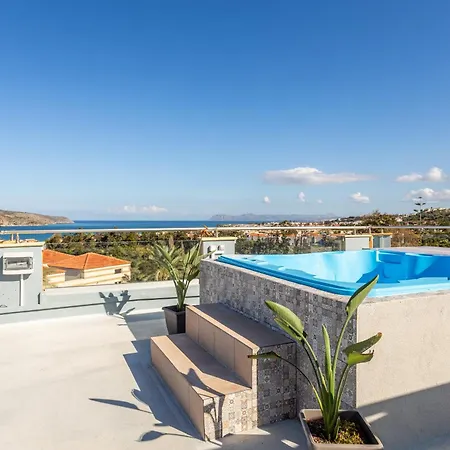 Kallia's Lux With Sea View & Cool Jacuzzi Tatil Evi Platanés